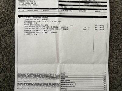 48K-Mile 1999 Oldsmobile Alero GL Coupe Photo Gallery — Photo 270