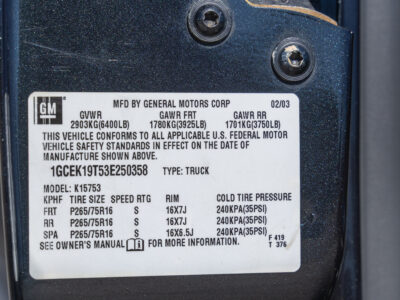 2K-Mile 2003 Chevrolet Silverado 1500 Z71 Photo Gallery — Photo 58