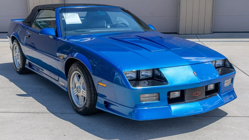 7K-Mile 1991 Chevrolet Camaro Z28 Convertible 5 Speed Manual