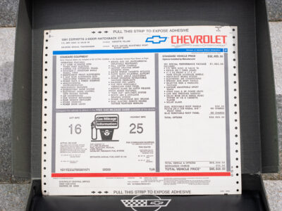 655-Mile 1991 Chevrolet Corvette ZR1 Photo Gallery — Photo 293