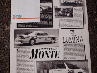 935-Mile 1995 Chevrolet Monte Carlo Z34 Brickyard 400 Pace Car Photo Gallery — Photo 150