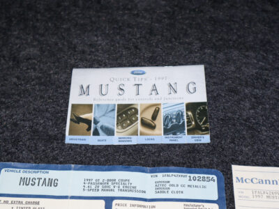 27K-Mile 1997 Ford Mustang GT Coupe 5 Speed Manual Photo Gallery — Photo 112