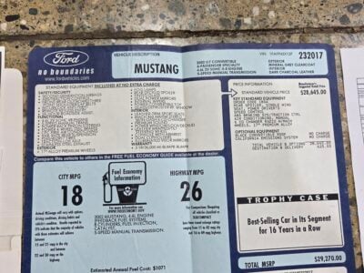 11K-Mile 2002 Ford Mustang GT Convertible 5 Speed Manual Photo Gallery — Photo 84