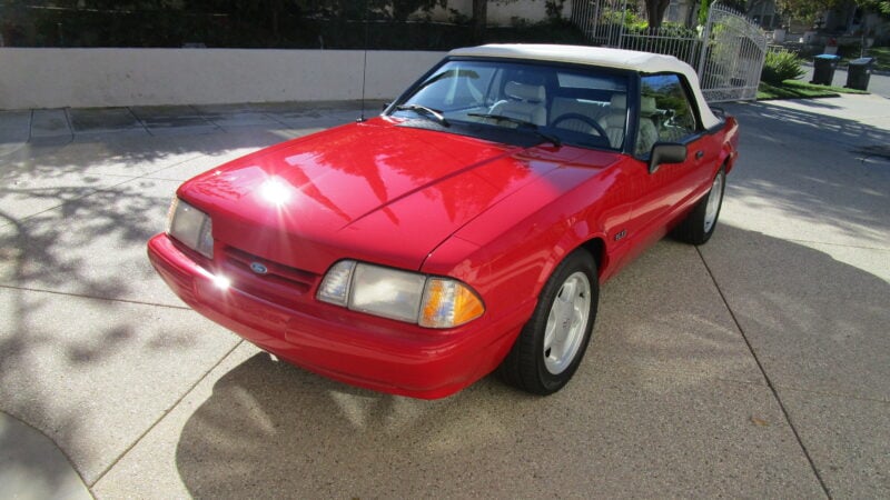 592-Mile 1993 Ford Mustang LX 5.0L Convertible 5 Speed Manual