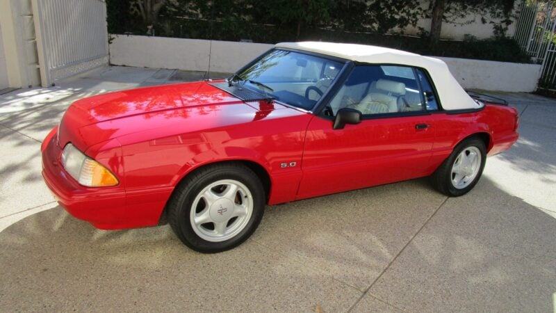 592-Mile 1993 Ford Mustang LX 5.0L Convertible 5 Speed Manual