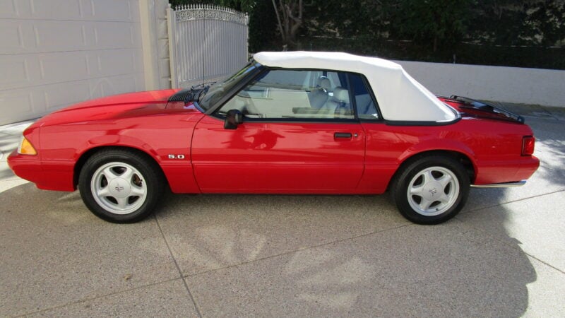 592-Mile 1993 Ford Mustang LX 5.0L Convertible 5 Speed Manual