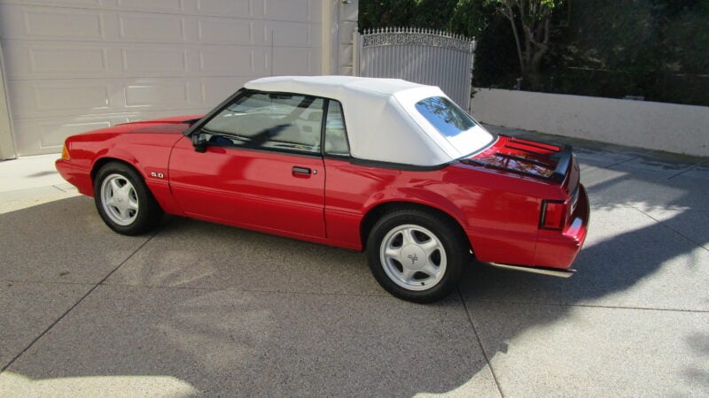 592-Mile 1993 Ford Mustang LX 5.0L Convertible 5 Speed Manual