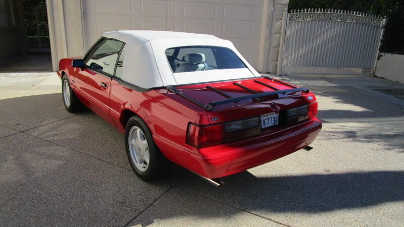 592-Mile 1993 Ford Mustang LX 5.0L Convertible 5 Speed Manual