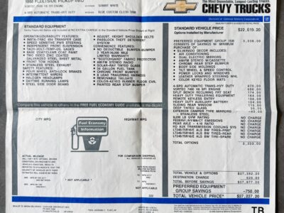 60K-Mile 1998 Chevrolet K3500 Silverado 4X4 Photo Gallery — Photo 65